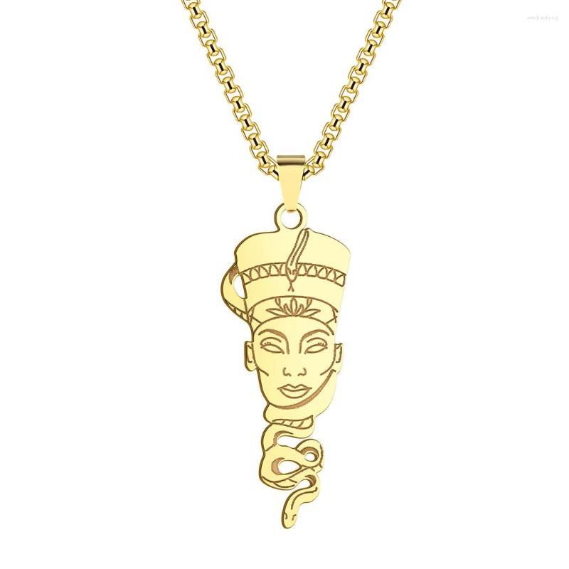 

Pendant Necklaces Nefertiti Necklace For Women And Men Dainty Egypt Minimalist African To Gift Her Charm Jewelry Accessories