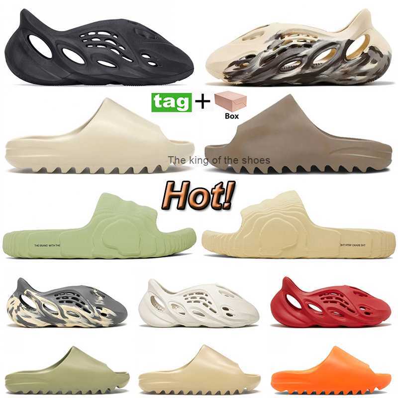 

Designer Slipper Men Women Foam Runner free shipping Onyx Slide Sandals MX Moon Grey Black Sand Slippers Ochre Core Bone Resin Desert West pantoufle Slides Shoes, #13