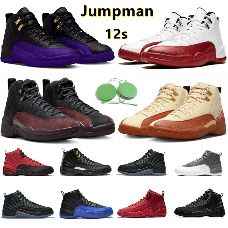 

12 Jumpman 12s retro Mens basketball shoes cherry Field Purple Eastside Golf Taxi Varsity Red A Ma Maniere Black Taxi University Blue Game Royal men sports sneakers, Color#32