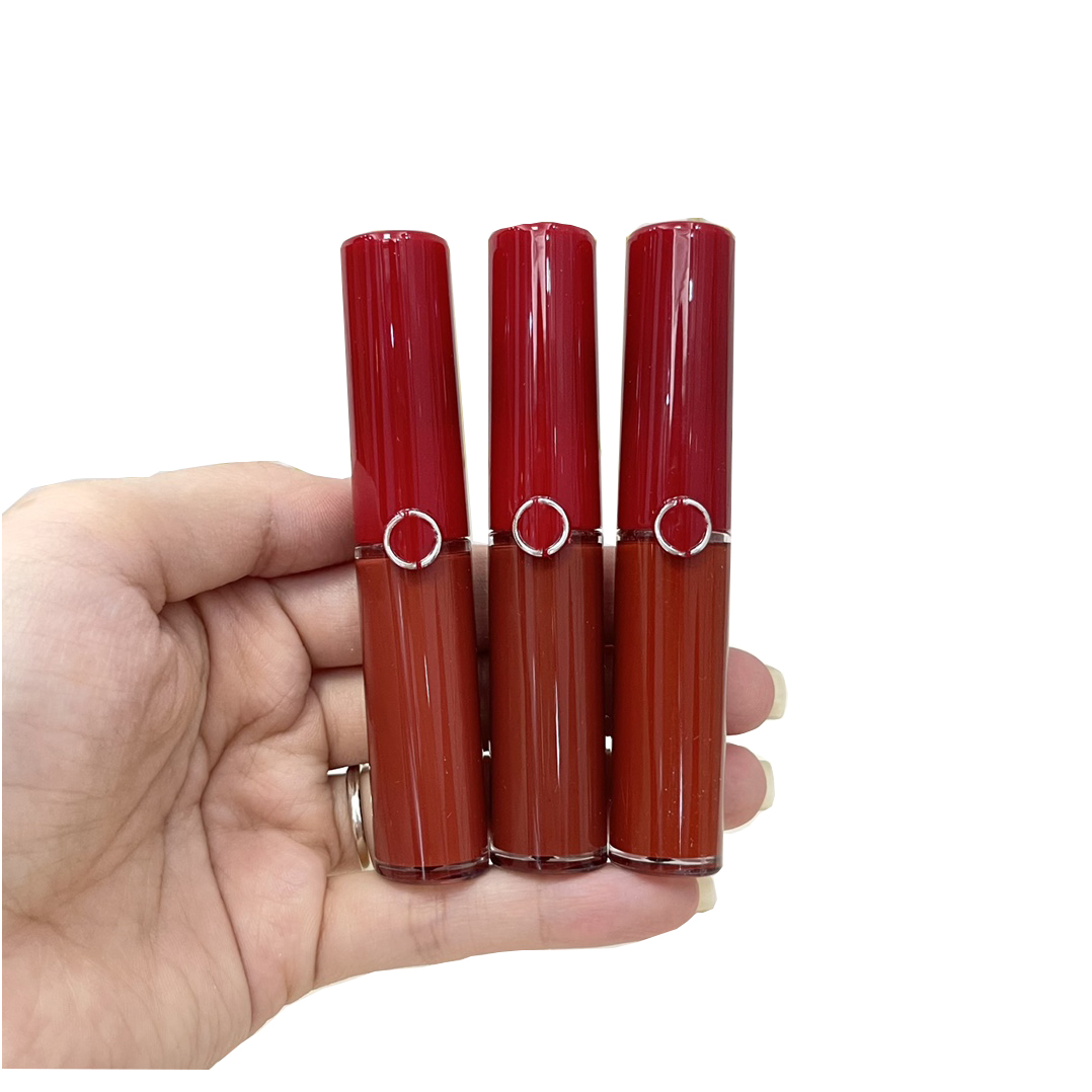 

2023 new hot selling red tube lip glaze 3 pack lipstick box portable womens makeup free delivery, Customize