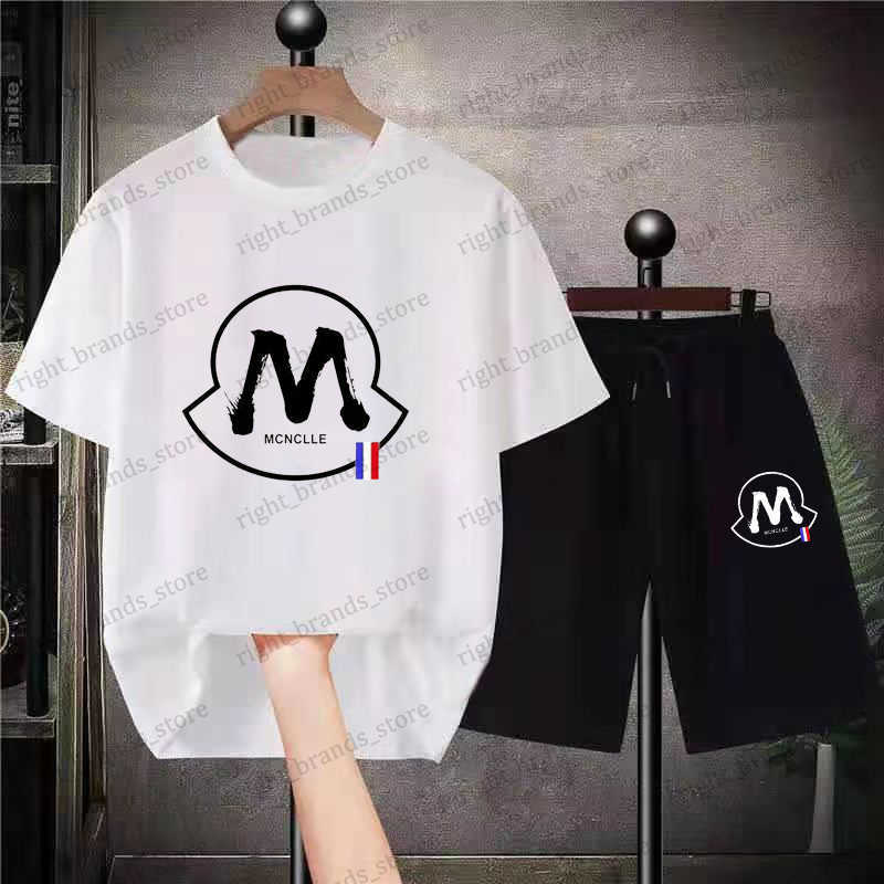 

Men's Tracksuits New Luxury Brands Summer Streetwear Cotton Set Men Oversized High Quality M Printed TShirts Shorts Sets 2 Piece Outfits Sets Men T230524