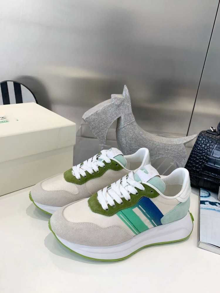 

H Day 2023 hoogan3r New Hoogan Women's Shoe Zhao Lusi Same Type H641 Thick Sole Heightened Sports Little White Girl, 1#rose red