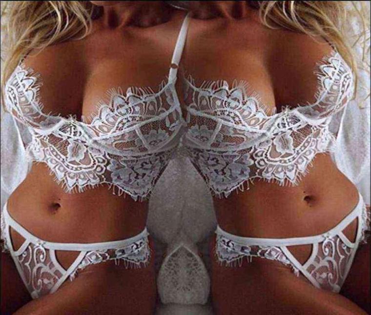 

NXY Sexy Lingerie Women039s Lace Sexy Lingerie Set Transparent Eyelash Langerie Erotic Babydoll Ladies Bikini Panty 12162786678, Clear