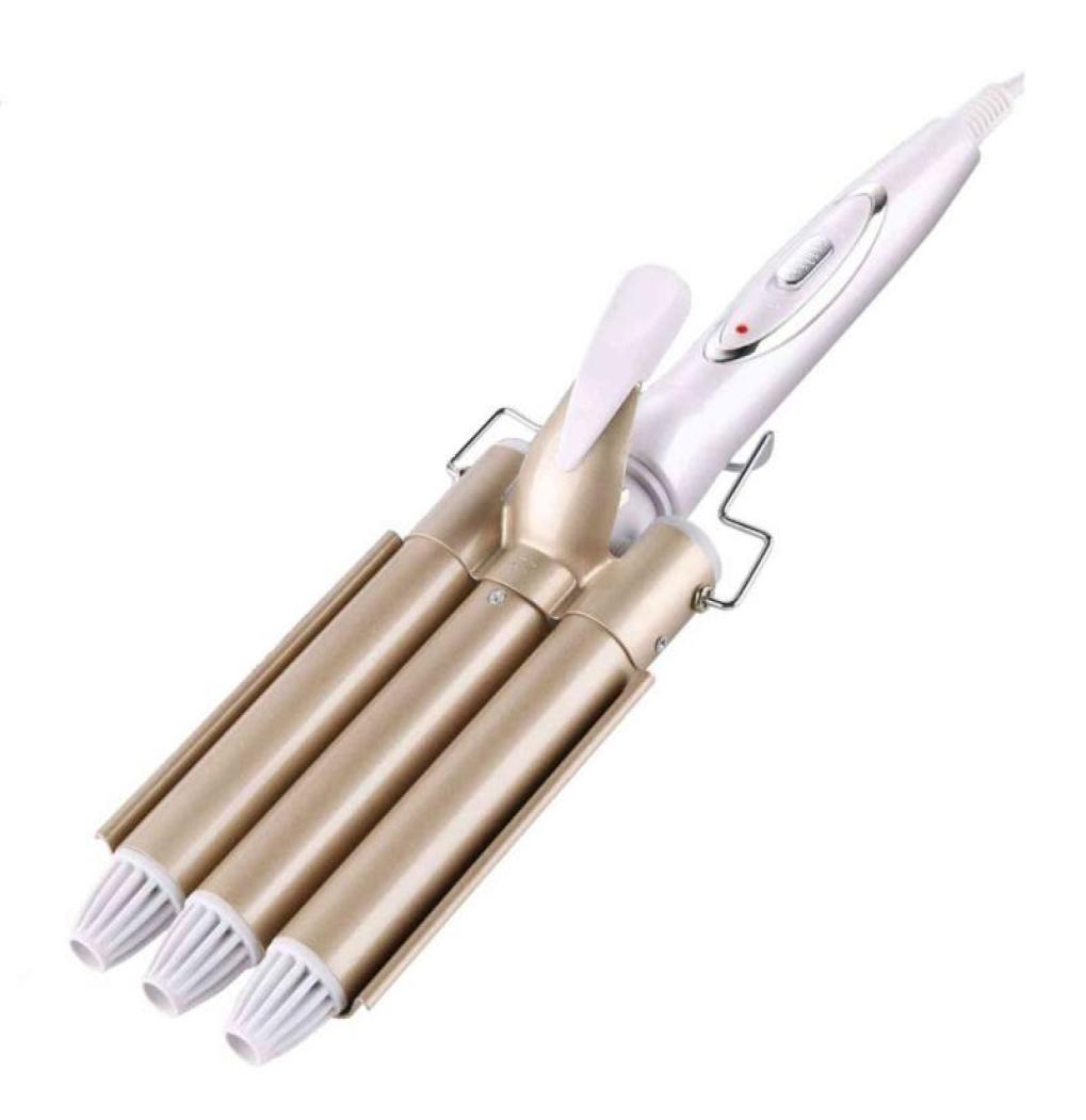 

Professional Hair Curler 3 Barrel Curling Iron Wand Dual Voltage Ceramic Waver Crimper Instant Curls Crimping Styling8676427