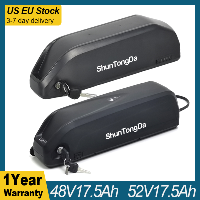 

Original EBike Battery Hailong 48V 17.5Ah Polly 52V 17.5aH Electric Bicycle Battery Pack for 250W-1000W