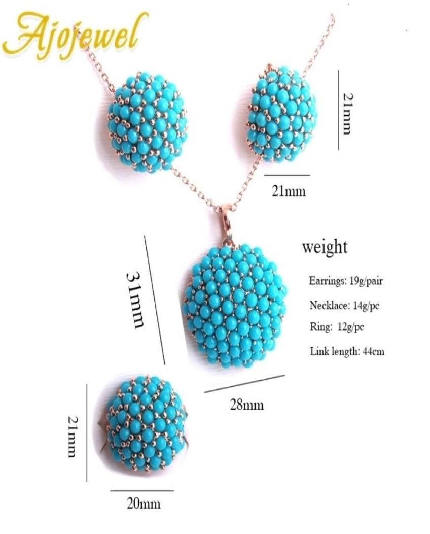 

Wedding Jewelry Sets Ajojewel Blue Hydrangea Flower For Women Ladies Beautiful Resin Earrings Pendant Necklace Ring Size 7 8 9 2219719065