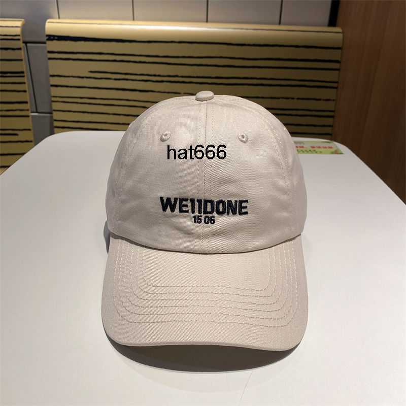 

23s New Embroidered baseball cap Trendy brand WE11 Tequila cap for men and women, Beige