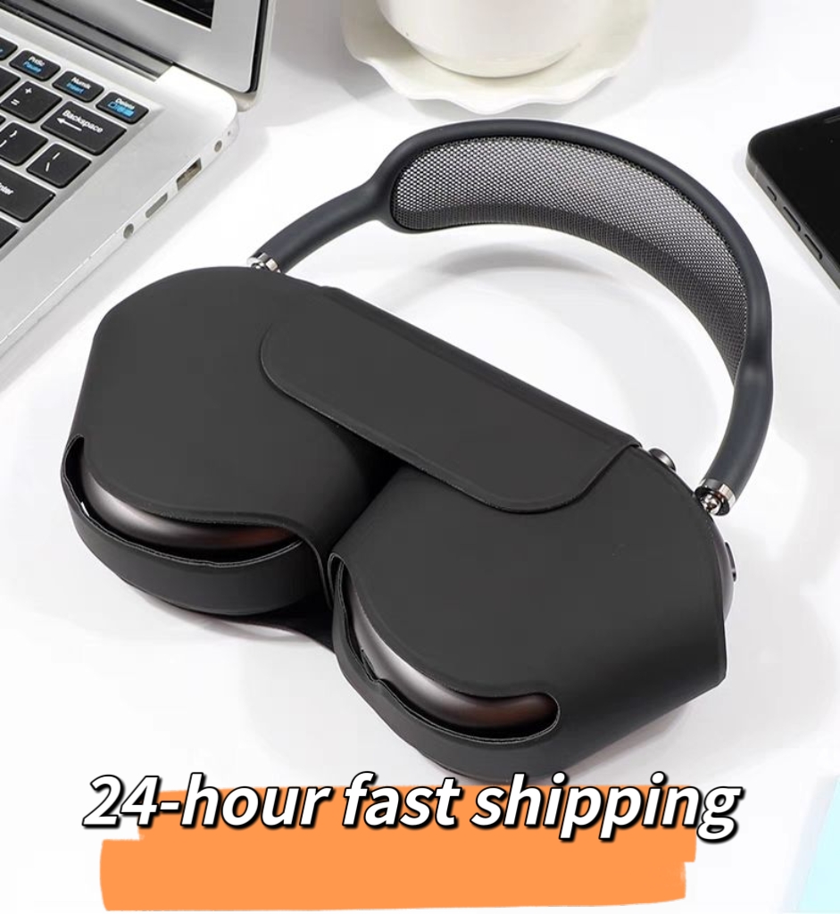 

For AirPods Max Cell Phone Earphones Headphone Accessories Waterproof Protective case ANC Noise cancelling Audio Sharing AirPod Max Wireless earphone cover Case, Black