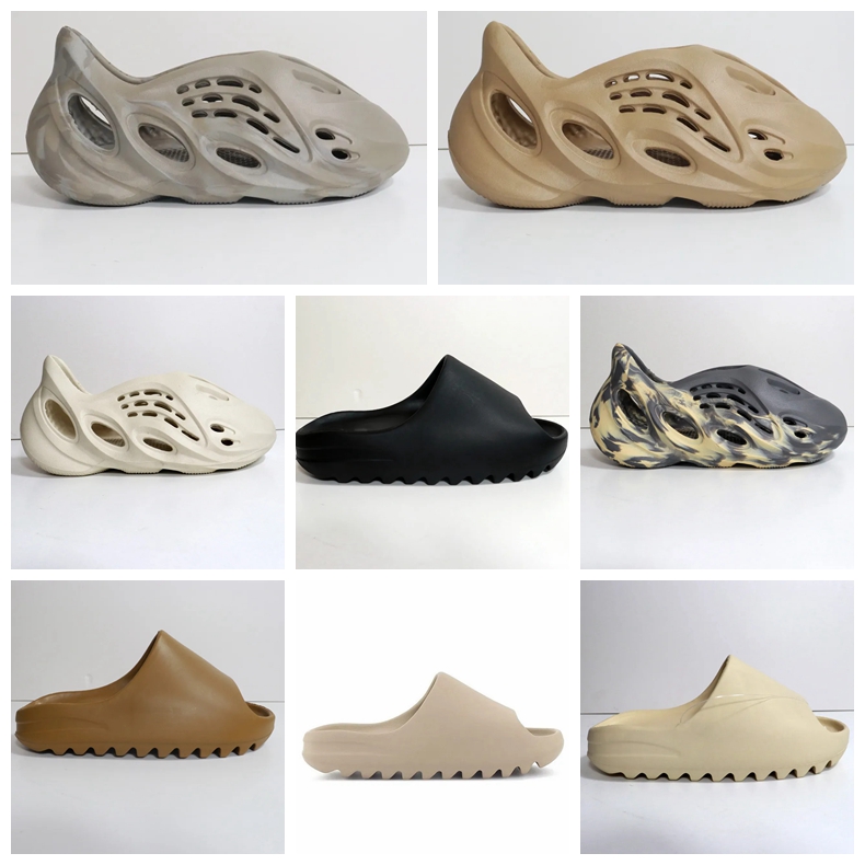 

Men Slipper Sandals Designer slides women sandal White Resin pure Ochre bone slippers foam runner mens womens slide EVA slidersrunner clog soot onyx 36-47