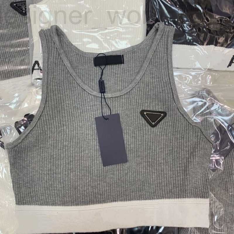 

Women' T-Shirt Designer Vest Sweaters Sleeveless Knits Fashion Tees Short Tops Style Slim Top Zipper Summer Casual Women Clothing -L fashion, White