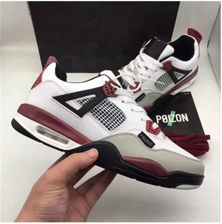 

Basketball Shoes Mens Trainers Sports Sneakers White Cement Cactus Jack Neon Court Purple Bred Jumpman 4 4S Men Womens 36-44, 02