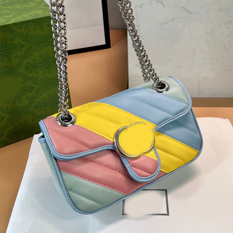 

Chain bags Colour CrossBody Luxury Designer Brand Fashion Shoulder Bags Handbags High Quality Women Letter Purse Phone bag Wallet Totes lady, No bags