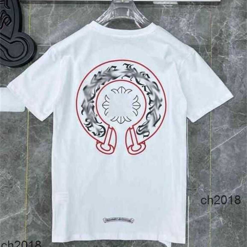 

Classic Fashion Ch Mens t Shirts Sanskrit Letter T-shirt Horseshoe Cross Pattern Tshirts Designers Hip Hop T-shirts Woman Summer Tops Tees Zxmp 7P8O