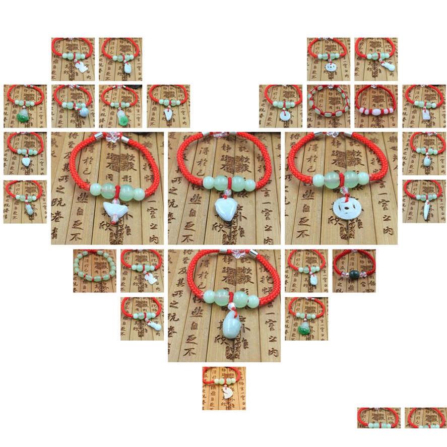 

Charm Bracelets Hand Woven Jade Men And Women Red Rope Bracelet Manufacturers Direct Jewelry Wholesale Gsfb039 Mix Order 20 Pieces A Dhlrm