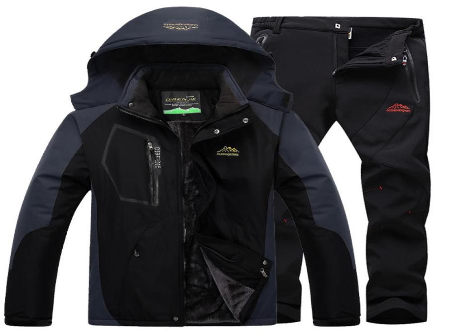 

Skiing Suits Men and Snowboarding Sets Super Warm Waterproof Windproof Fleece Jacket pant Winter Snow Male 2209303098182, Pink