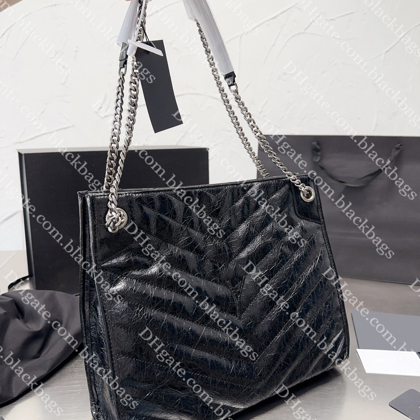 

Large Capacity Shopping Bag Designer Bag For Women Classic Letter Handbag High Quality Genuine Leather Tote Bags 4 Colors, White