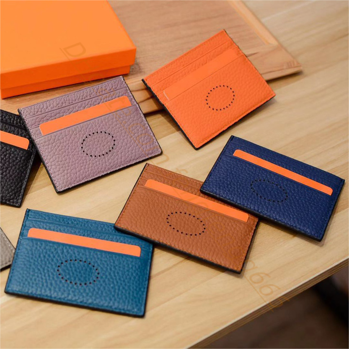 

High quality card holder wallet luxury Womens key coin purse keychain Designer wallets purses Key pouch Fashion style Clutch Bags Original box, 1-caramel color