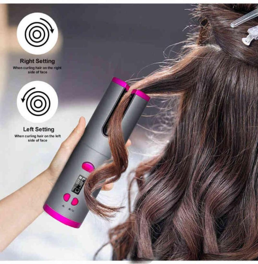 

2021 Curling Iron Automatic Hair Curler Hair Styling Tools Curler Iron Wireless Hair Waver Wand Crimper Curlers Rollers Machine H29477013