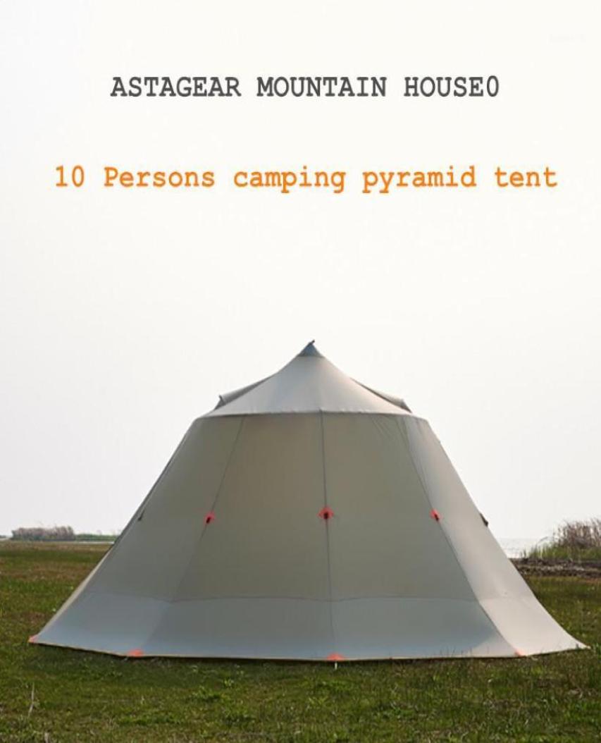

Tents And Shelters Asta Gear Mountain House Fireproof Large Space 10 Persons Camping Pyramid Tent Family Team Outdoor Activity Wit5338399