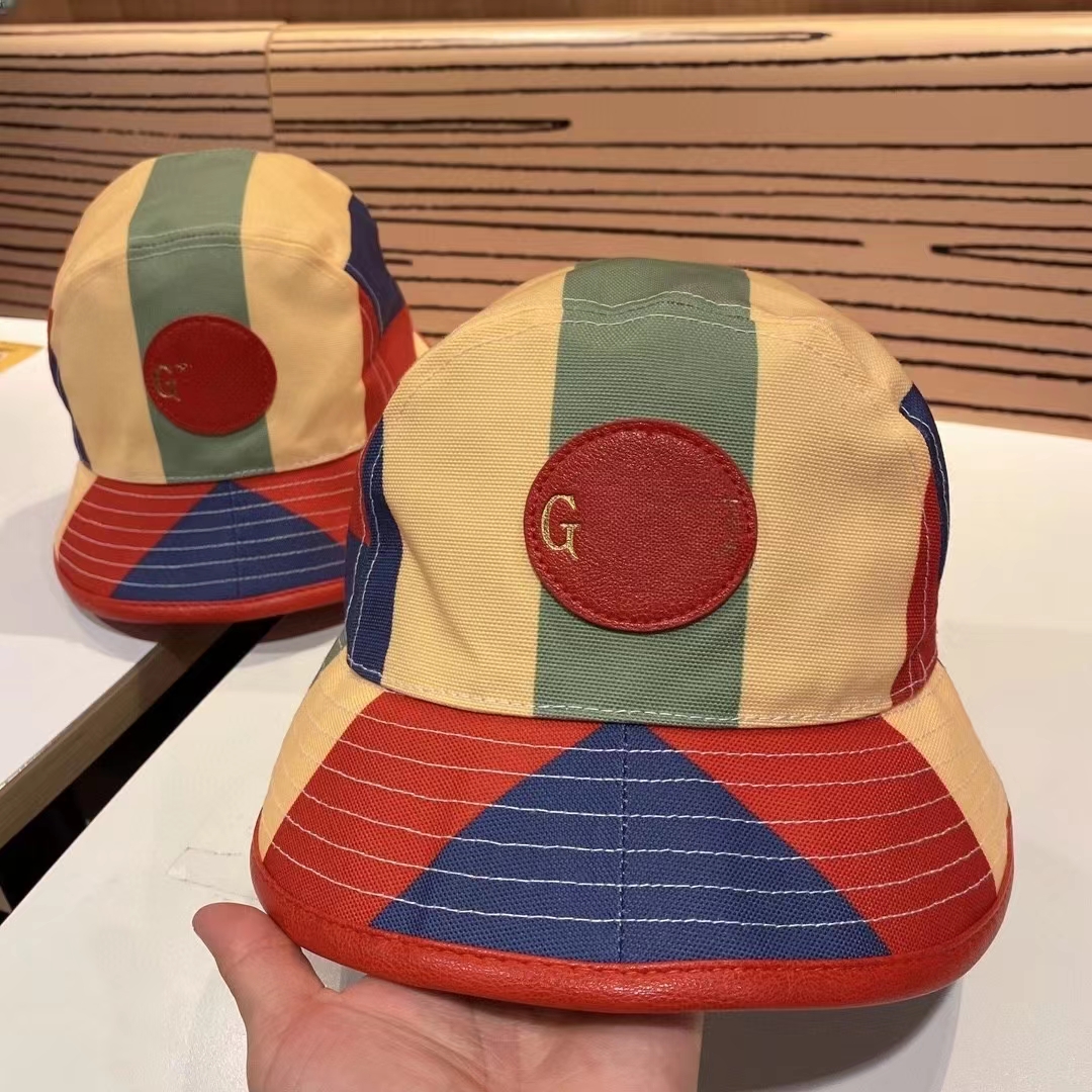 

Designer baseball cap color contrast versatile color block versatile casual childlike cap