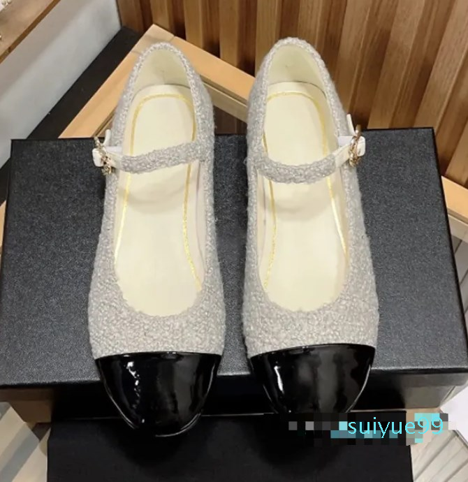 

Casual Shoes Women Fashion Mixed Color Genuine Leather Spring Autumn Round Toe Flats Flower Decorative Buckle Leisure Comfort Shoe, As show