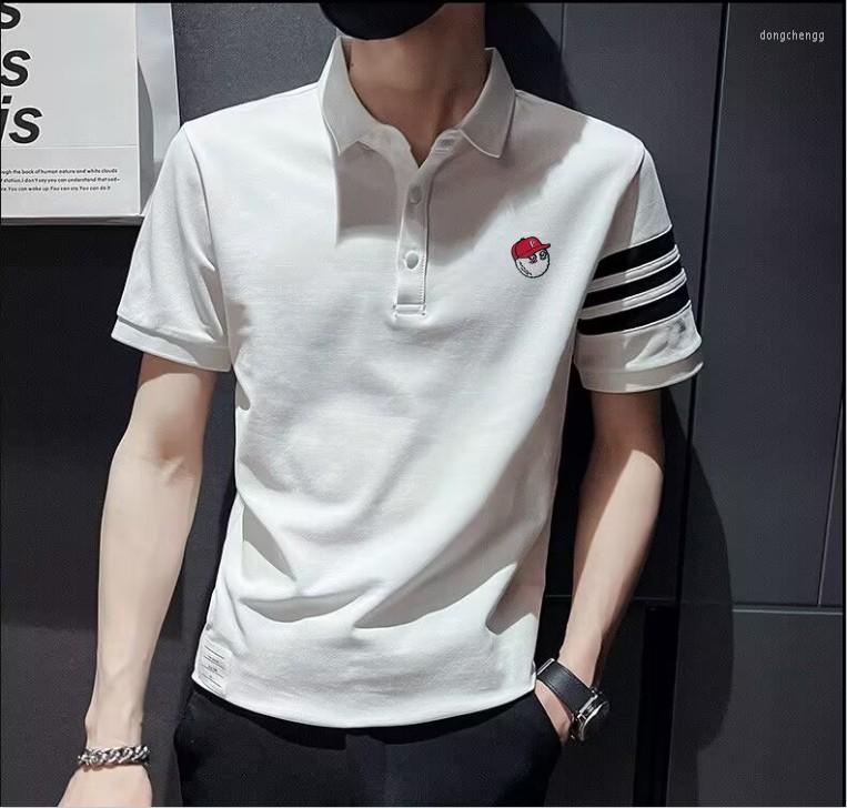 

Men's Polos 2023 Spring/summer High-end Business Casual Sports Lapel Short Sleeve T-shirt High-quality Men's Embroidered Polo Shirt