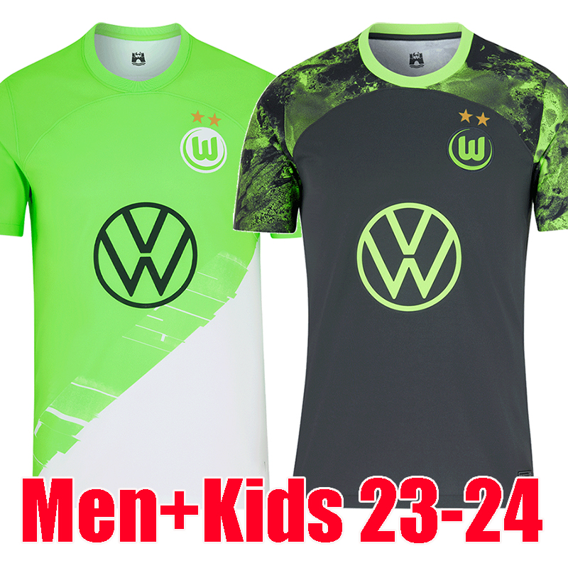 

23 24 VfL Wolfsburg Soccer jerseys LACROIX VAN DE VEN 2023 2024 ARNOLD SVANBERG Football Shirt MARMOUSH WIND WALDSCHMIDT WIMMER NMECHA GERHARDT Camisetas, Home