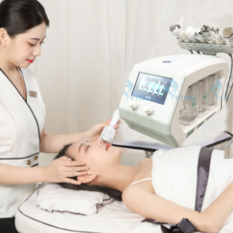 

New 8 in 1 Hydro Dermabrasion Facial Machine RF Skin Rejuvenation Microdermabrasion Ultrasound Face Lifting Wrinkle Removal
