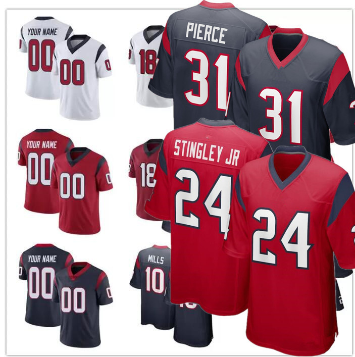 

C.J. Stroud Will Anderson Jr. Jersey Dameon Pierce Derek Stingley Jr. Brandin Cooks Davis Mills Jalen Pitre John Metchie III Football Jerseys, Color