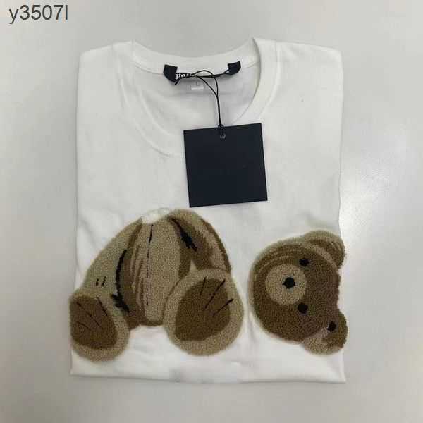 

Mens t shirt Designer Clothes Black White Summer Loose Embroidery Fashion Casual Luxurys Tees Street Shorts Sleeve Size S-2XL 09HE