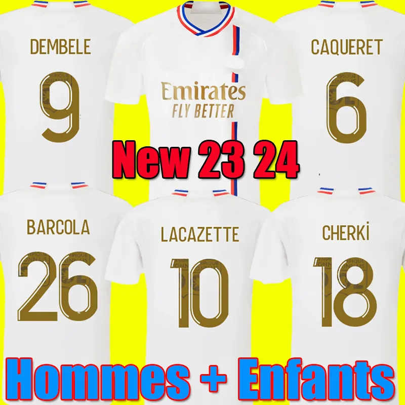 

23 24 Maillot Lyon Soccer Jerseys 2023 2024 Olympique Lyonnais OL TRAORE MEMPHIS men kids kits equipment football shirts Maillots de foot, Men home patch