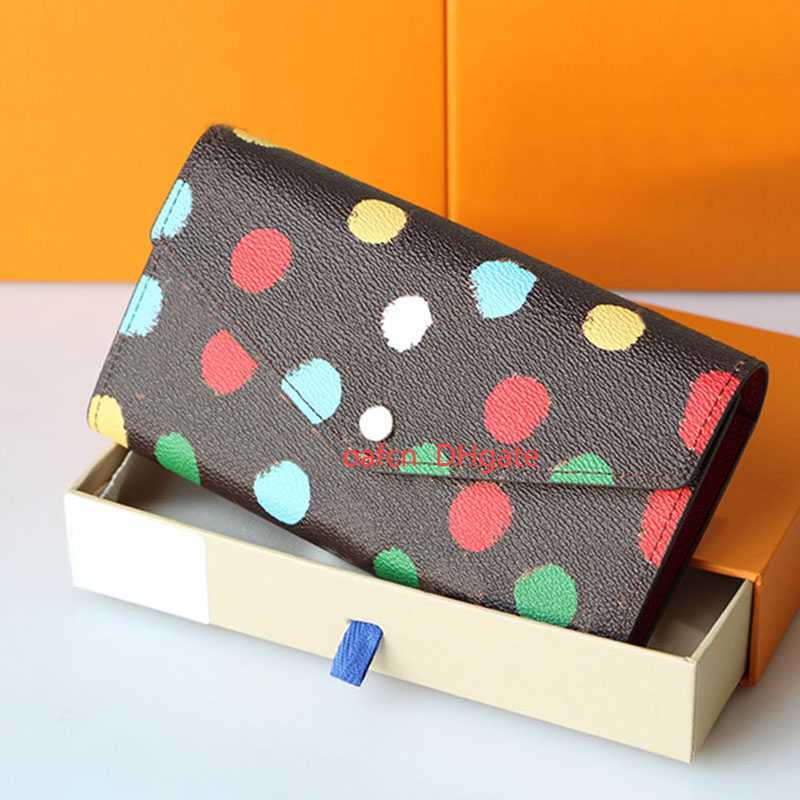 

Long Wallet Circular Dot Pocket Handbag Handbag Women's Wallet Zipper Pocket Coin Card Holder Multi Credit Old Version Flyer