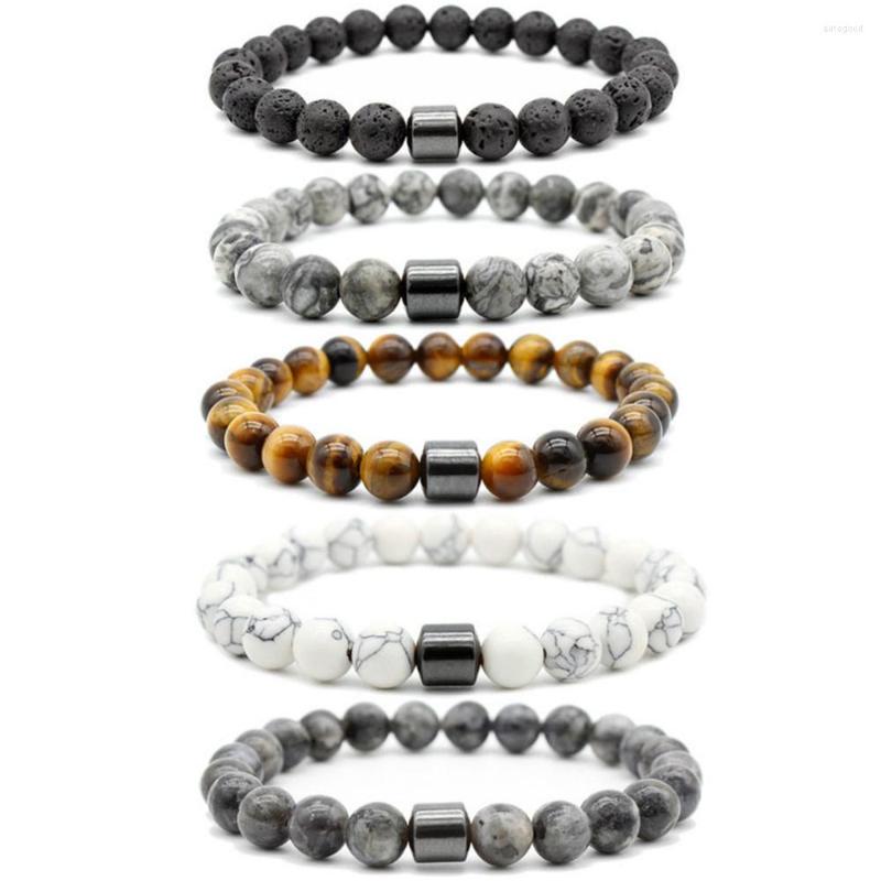

Strand Tiger Eye For Men Boyfriend Natural Lava Stone Diffuser Bracelet Femme Gift On Women Hand Jewelry