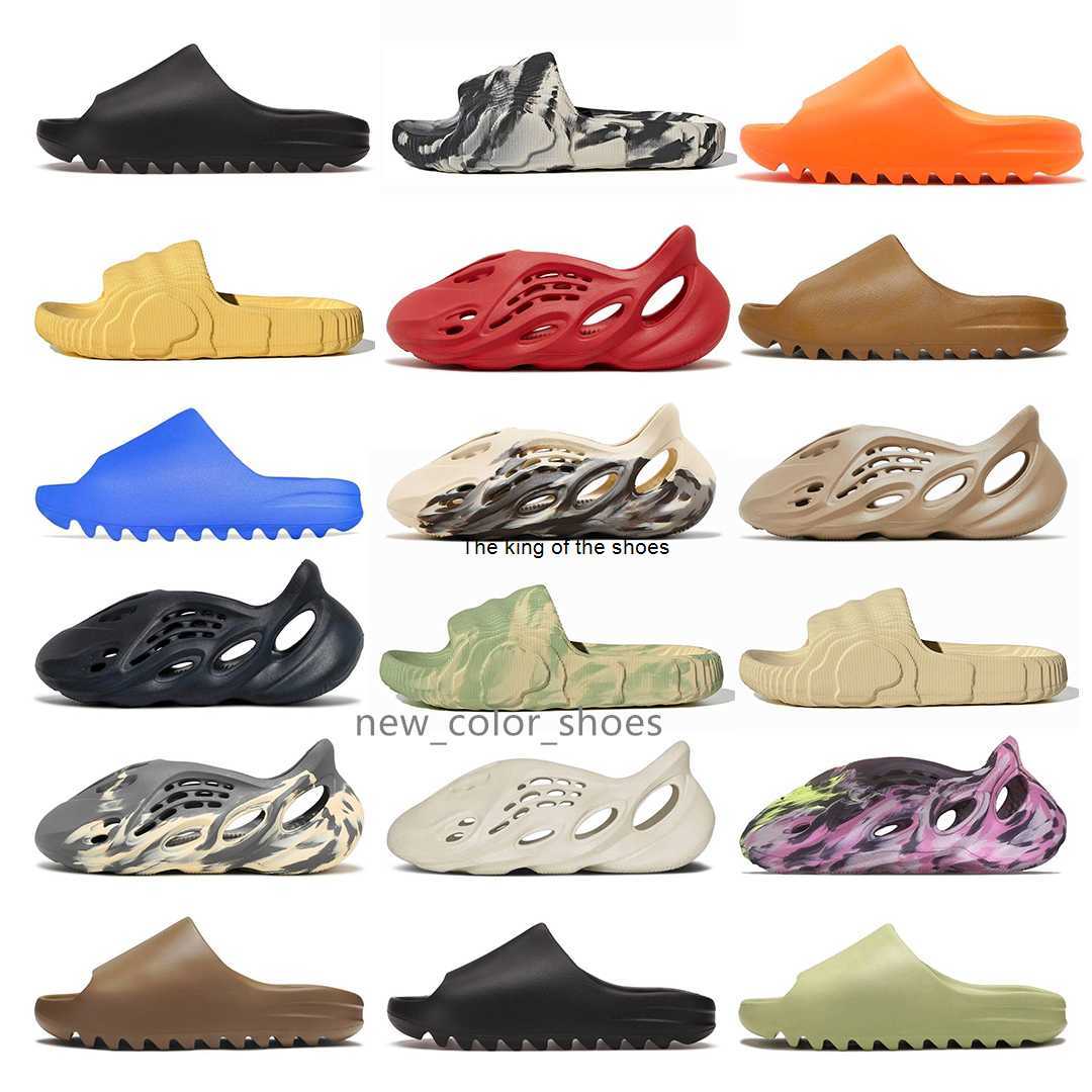 

yeezzy foam runner slippers yeezzys Men Woman slider Mineral Blue Onyx Pure Sandals Slide Slipper Ochre Bone Resin Clog Desert Ararat runr slides shoe boxes random