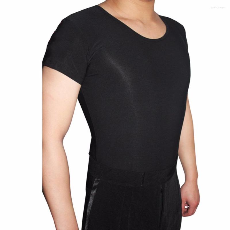 

Stage Wear Latin Dance Shirts For Males Multi Color Fabric Clothes Tops Men Comfort Professional Vintage Ballroom Tango Wears Q7033, Green