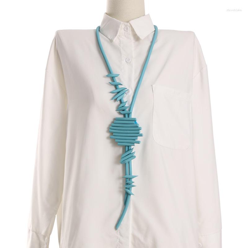 

Pendant Necklaces Ethnic Style Handmade Women Silicone Rubber Casual Power Simple Clothes Accessories