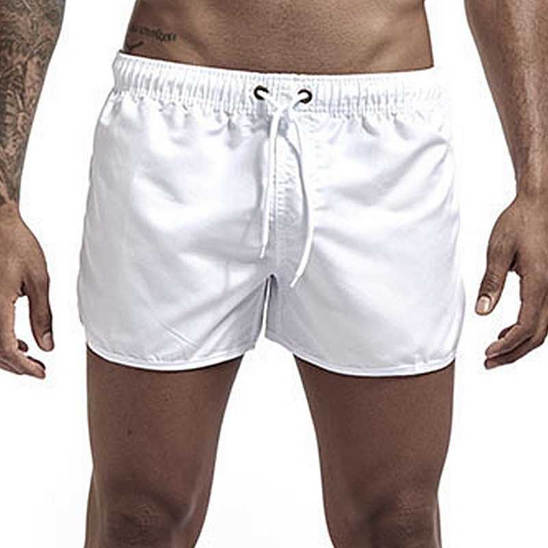 

Men's Shorts Men'S Swim Shorts Summer Colorful Swimwear Man Swimsuit Swimming Trunks Sexy Beach Shorts Surf Board Male Clothing Pants AA230524, White