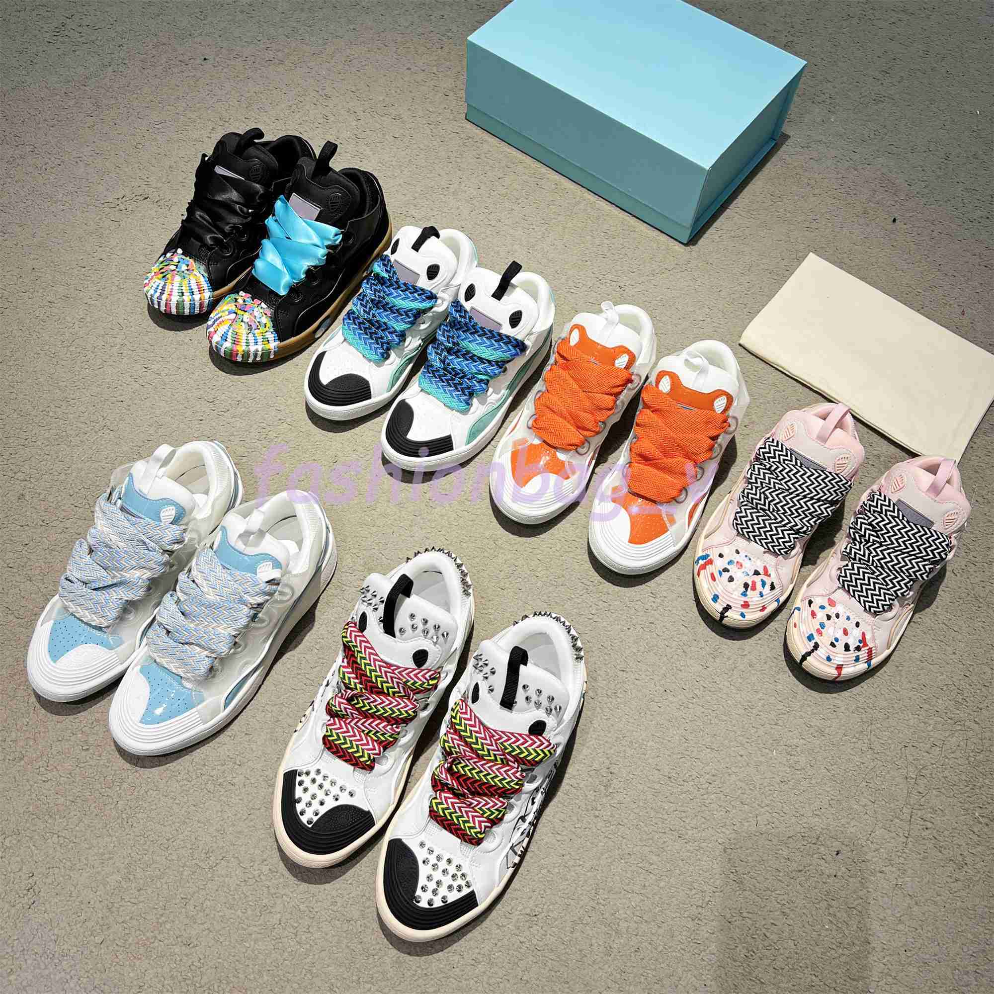 

2023 Designer Classical Curb Sneakers Mesh Woven Lace-up Shoes Men Women Style Extraordinary Sneaker Embossed Leather Mens Womens in Nappa Calfskin Shoe Rubber, 12