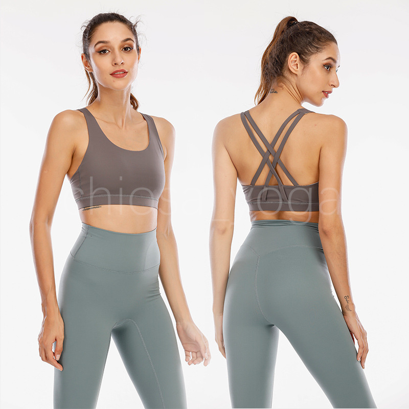 

Lemon Women High Impact Sports Bra Designer Cross Back Padded Bra Workout Fitness Yoga Girl Tops With Built In Bra, #10