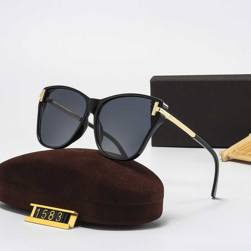 

T-shaped fashionable large frame sunglasses, female sunglasses, driving and driving concave shaped glasses, versatile and trendy