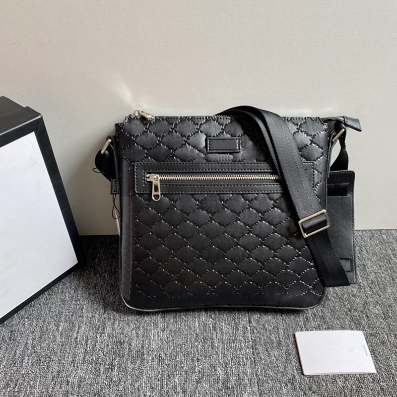 

High-quality Bag Designer Bag Mens Fashion Messenger Bag 406408 Classic leather Shoulder Bag Temperament Wallet Card Bag, Color 1