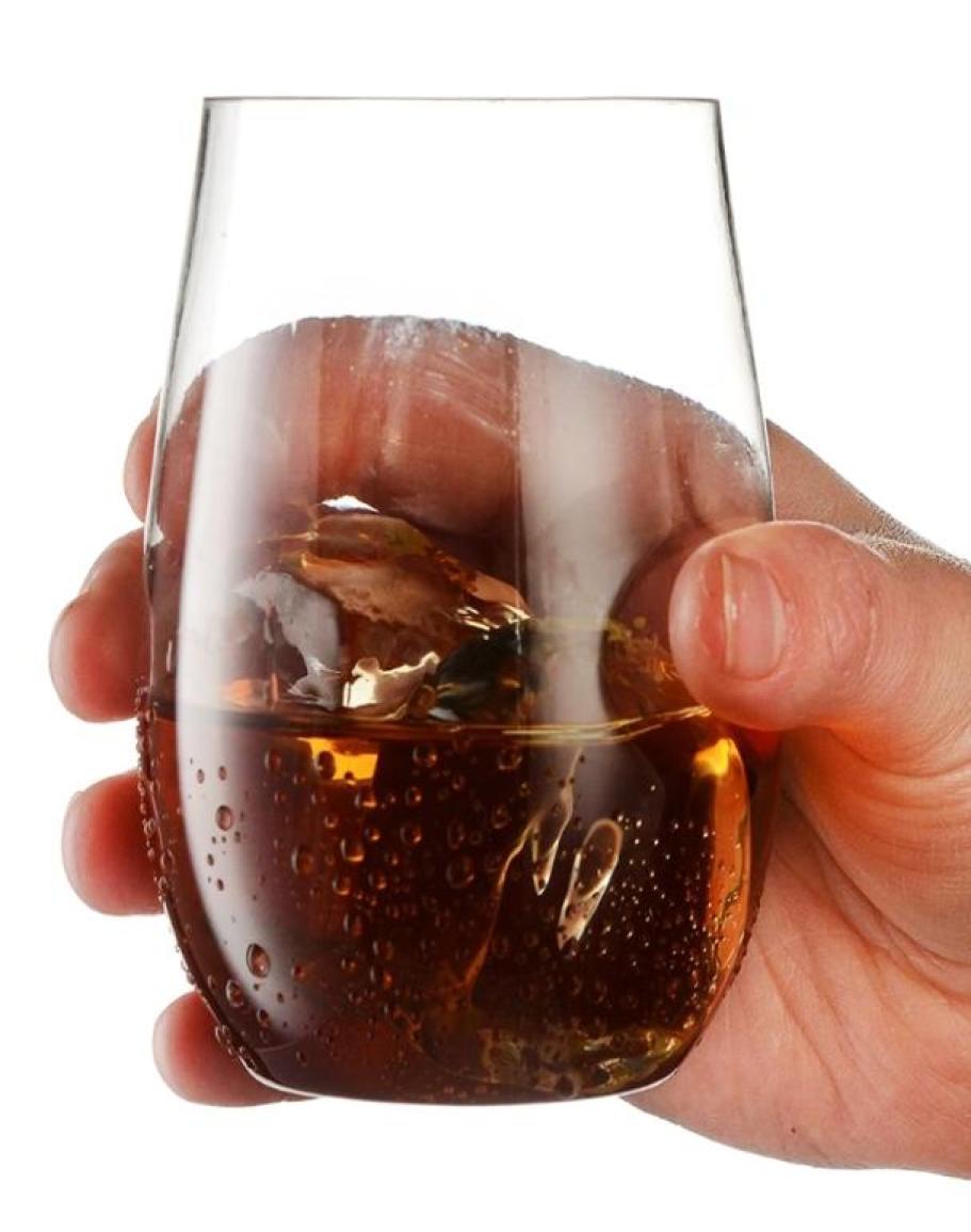 

50LB 12 Pcs Disposable Plastic Cups Unbreakable Clear Stemless Wine Glasses Set Shatterproof Recyclable Drinkware Home2447532