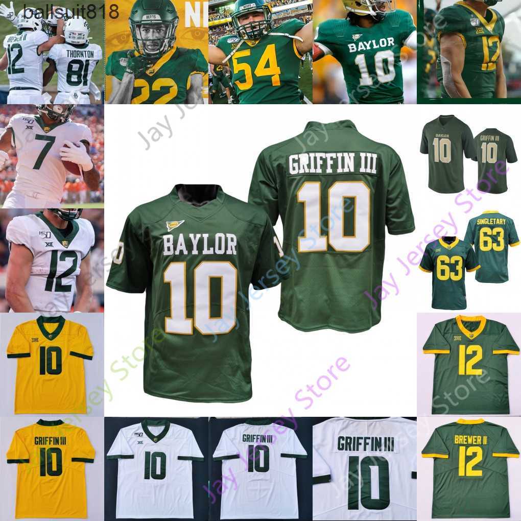 

Baylor Jersey NCAA College JaMycal Hasty Denzel Mims Tyquan Thornton James Lynch James Lockhart Clay Johnston, Green ii