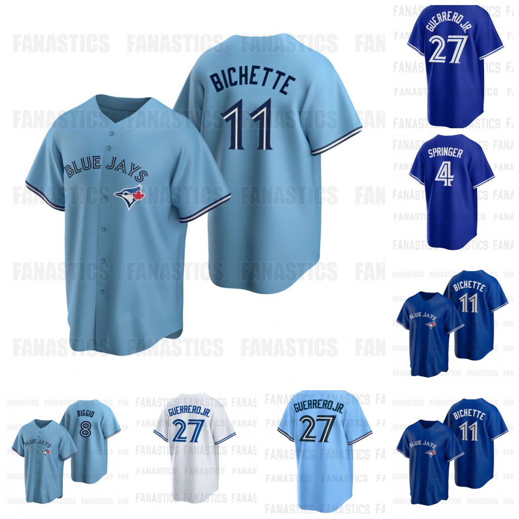 

Vladimir Guerrero Jr Blue Jays Jersey 26 Matt Chapman George Springer Bo Bichette Cavan Biggio Hyun-Jin Ryu 30 Alejandro Kirk 68 Romano Teoscar Hernandez CuStom, Light blue womens s-2xl