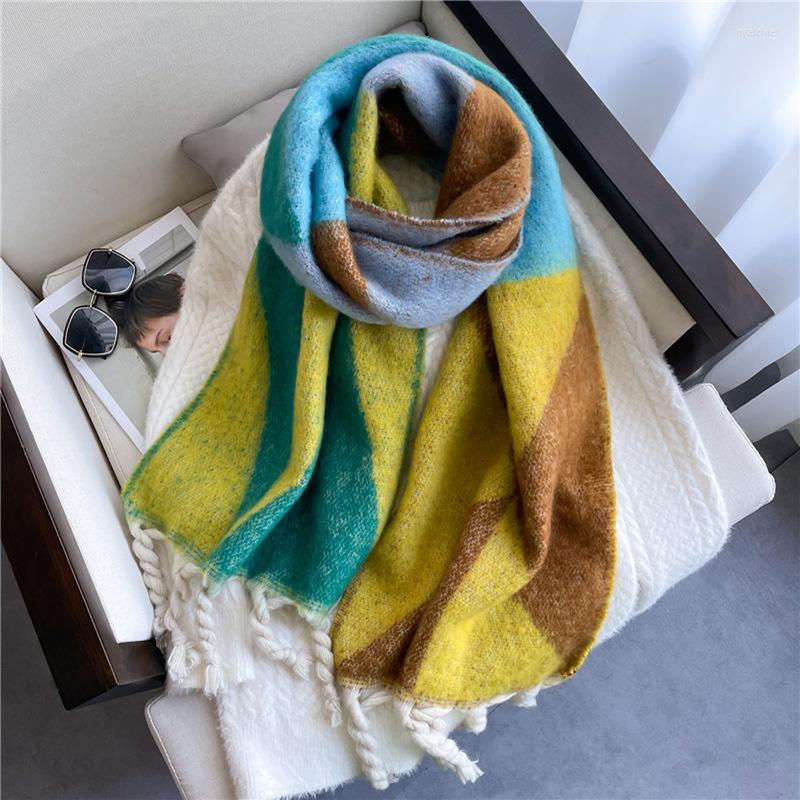 

Scarves Spring Winter Cashmere For Women Long Shawls And Wraps Soft Warm Scarf 42 220CM Fashion Pashmina Neck Scarfs Ladies