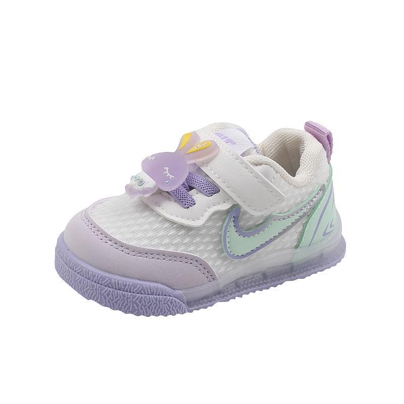 

First Walkers Kids Shoes Toddler Baby Moccasins Soft Footwear Spring Mesh Boys Cartoon Casual Breathable Girls Soled F10705, C2