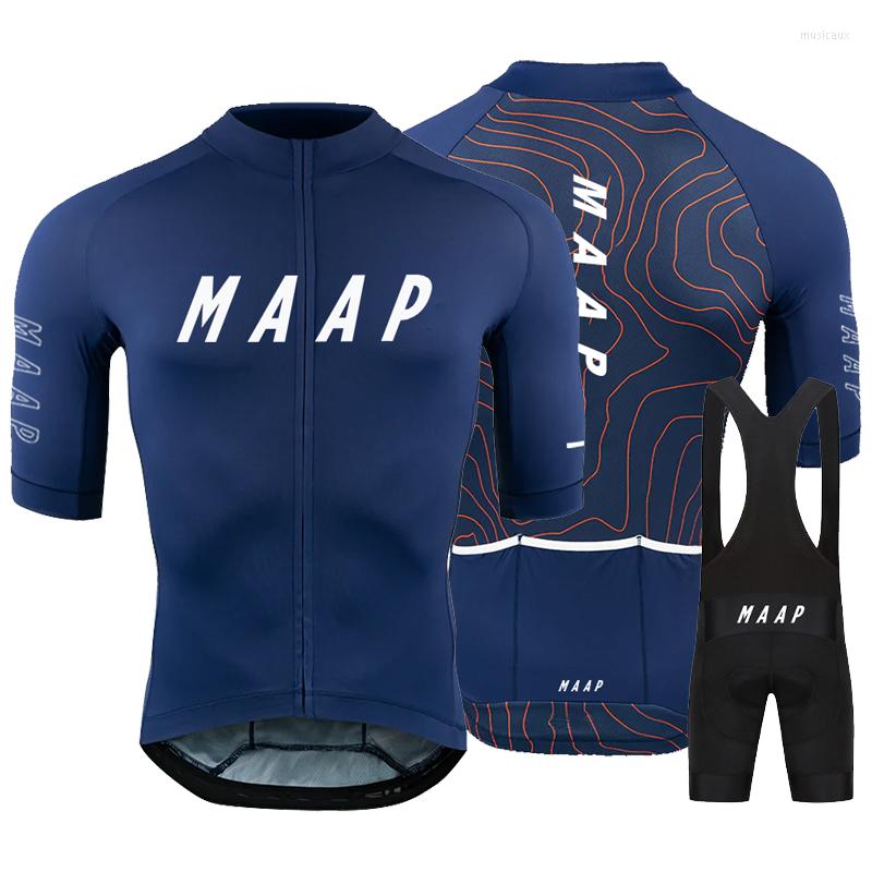 

Racing Sets 2023 MAAP Summer Pack Sport Cycling Jersey Men's Short Sleeve Clothing Outdoor Mountain Race Ciclismo, Cycling suit 12