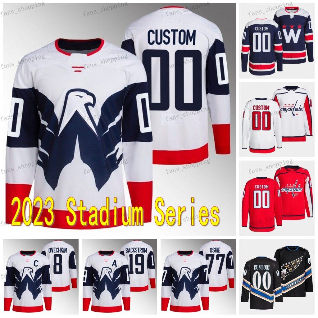 

#8 Alexander Ovechkin Reverse Retro hockey jersey #43 Tom Wilson 77 T.J. Oshie Nicklas Backstrom Evgeny Kuznetsov John Carlson Dylan Strome Charlie Lindgren jerseys, Youth