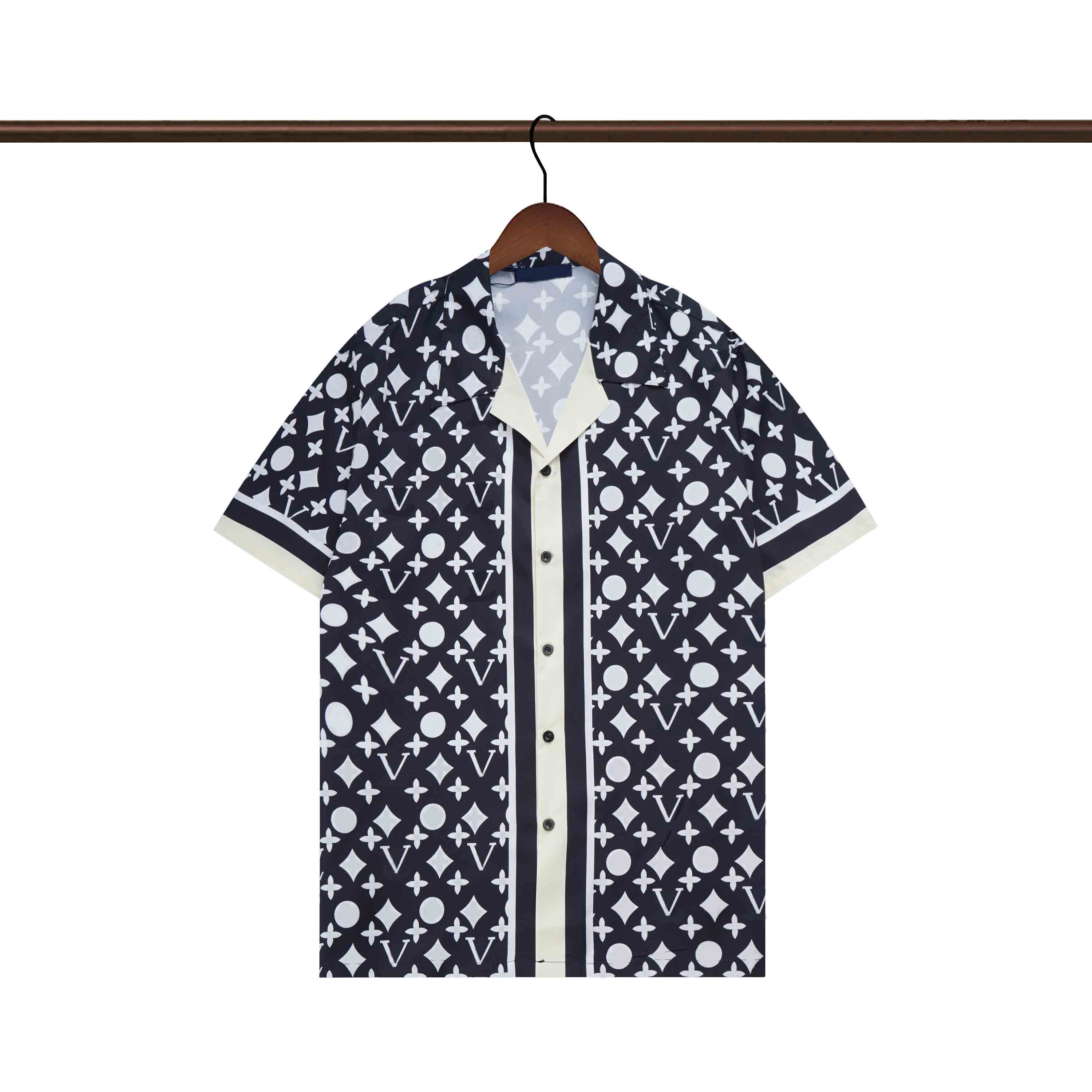 

Mens Fashion Flower Tiger Print Shirts Casual Button Down Short Sleeve Hawaiian Shirt Suits Summer Beach Designer Dress Shirts, Gold