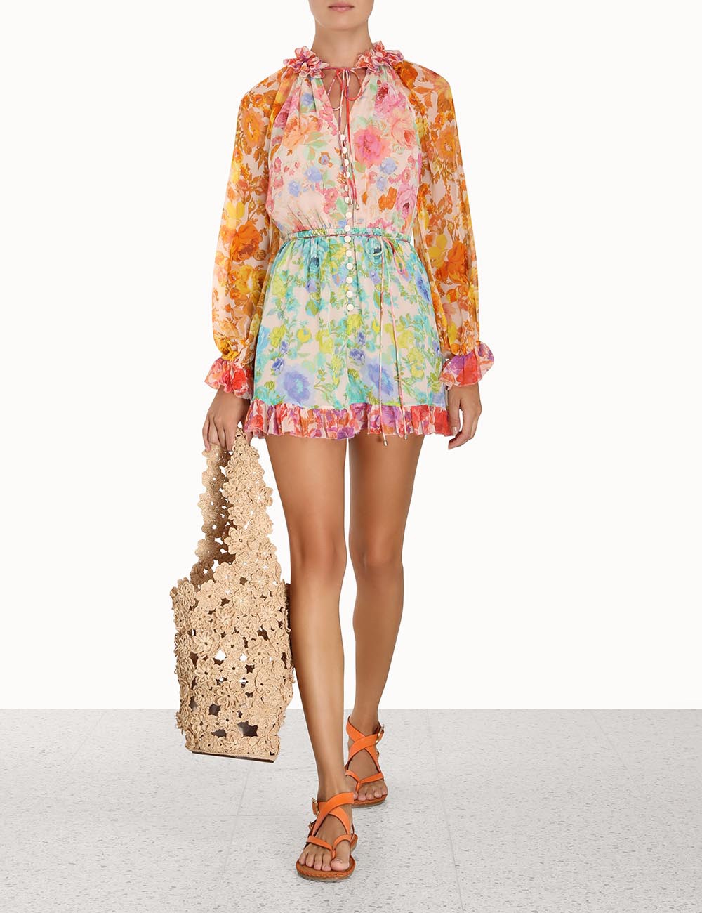 

Women' Jumpsuits & Rompers 2023 Australian designer patchwork pattern and long sleeved jumpsuit, Multi